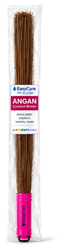 ANGAN coconut broom, 42 inch, in its printed retail pack
